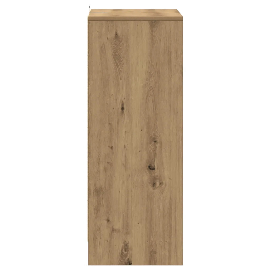 Scarpiera Rovere Artigianale 60x35x92 cm in Legno Multistrato