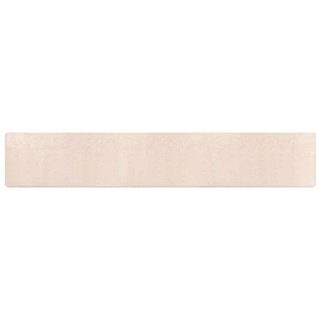 Runner Tappeto MARSA Crema 50 x 400 cm Poliestere e PVC