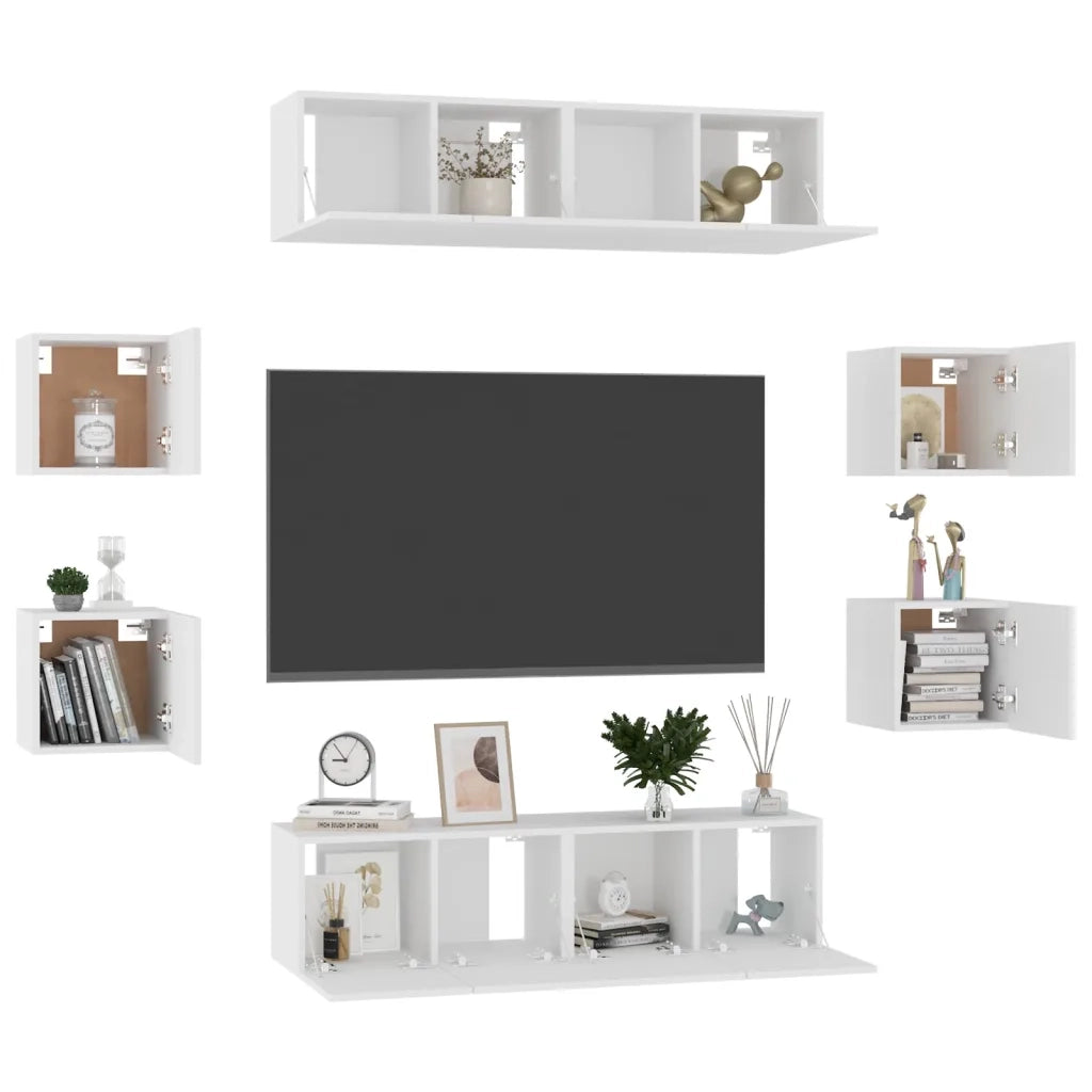 Set Mobile TV 8 pz Bianco in Truciolato cod mxl 5608