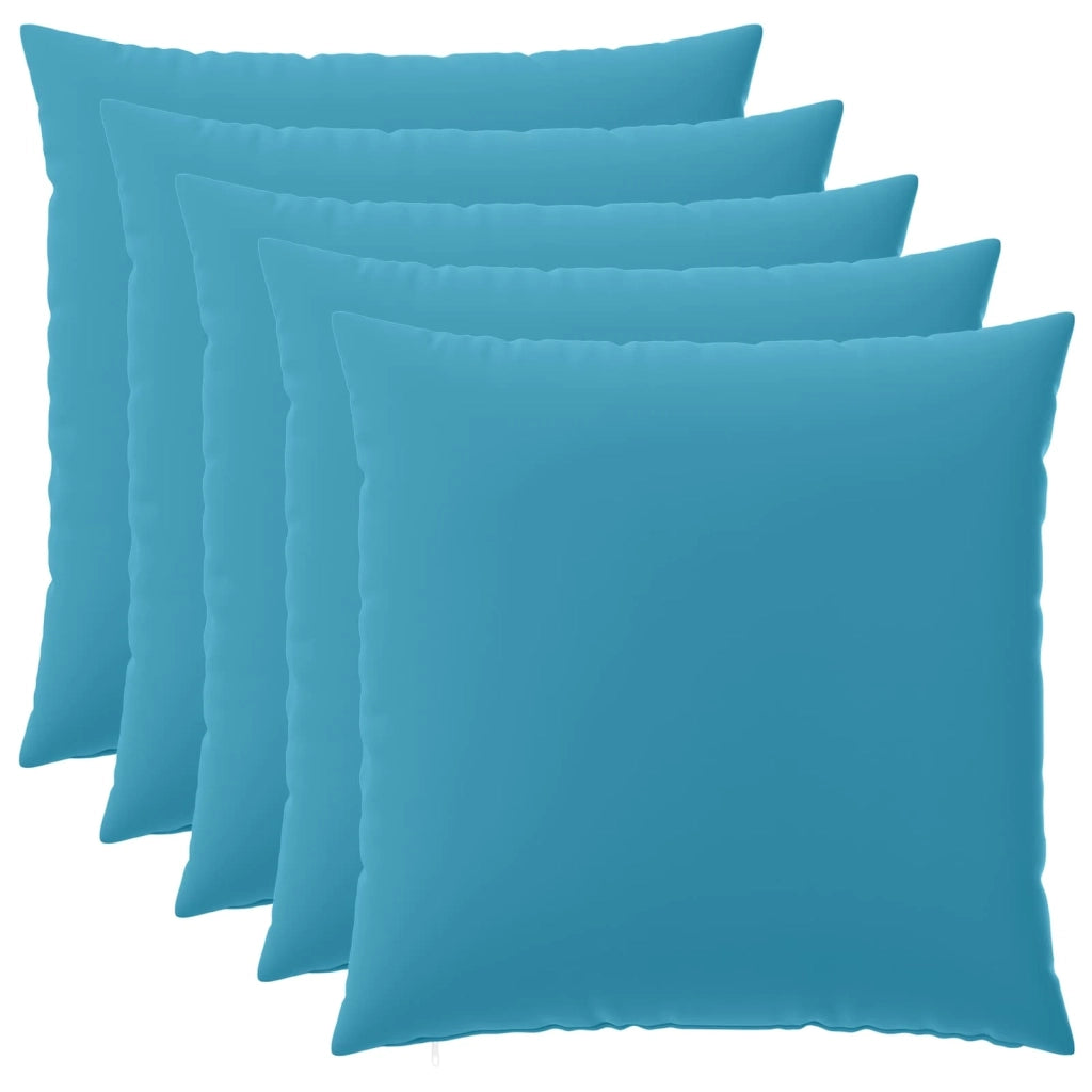 Federa 6 pcs HEERLEN Azzurro 80 x 80 cm Poliestere 913670