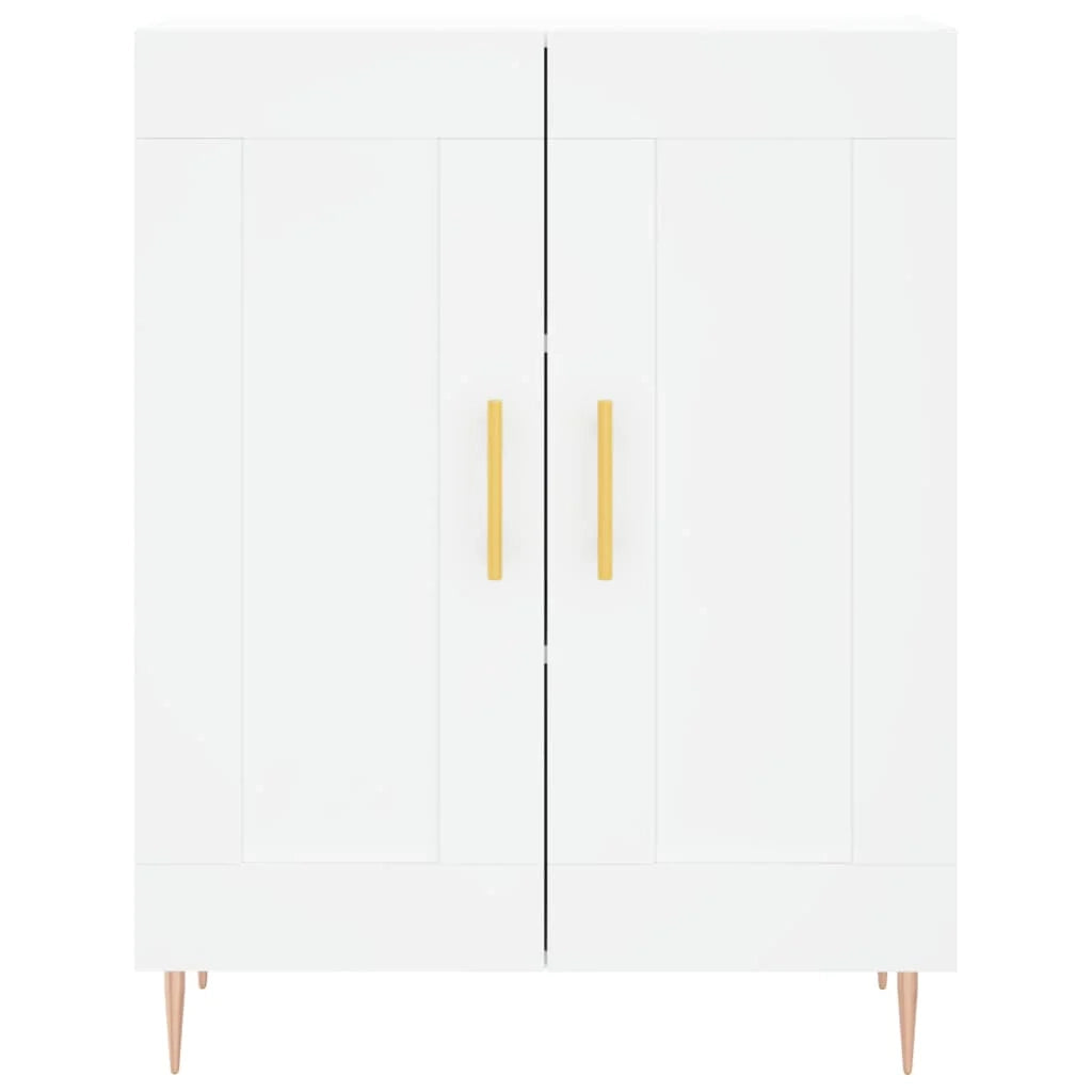 Buffet credenza cassettiera mobiletto mobile contenitore organizer cucina soggiorno salotto alto 69,5 x 34 x 180 cm legno ingegnerizzato bianco 02_0032666