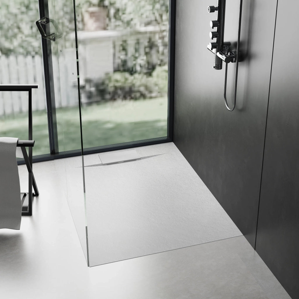 Piatto Doccia Bazalt White 90x90
