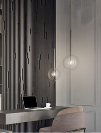 Lampada Da Soffitto A Sospensione Con Sfera Di Vetro 20cm APP1684-1CP