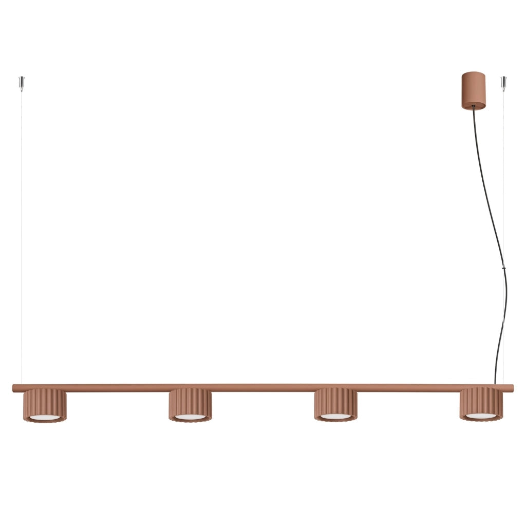 Lampadario AURA 4 moka Gx53