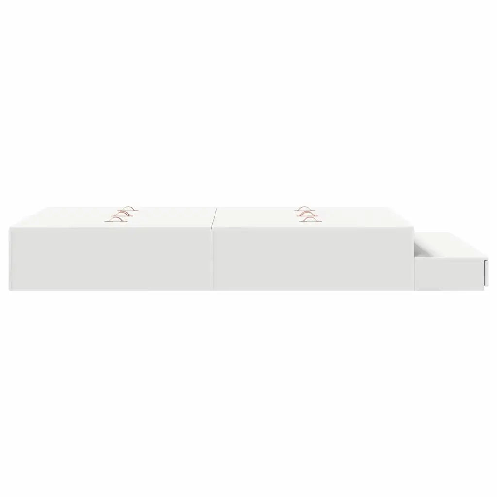 Struttura letto con contenitore Bianco 120 cm Legno multistrato 3335685