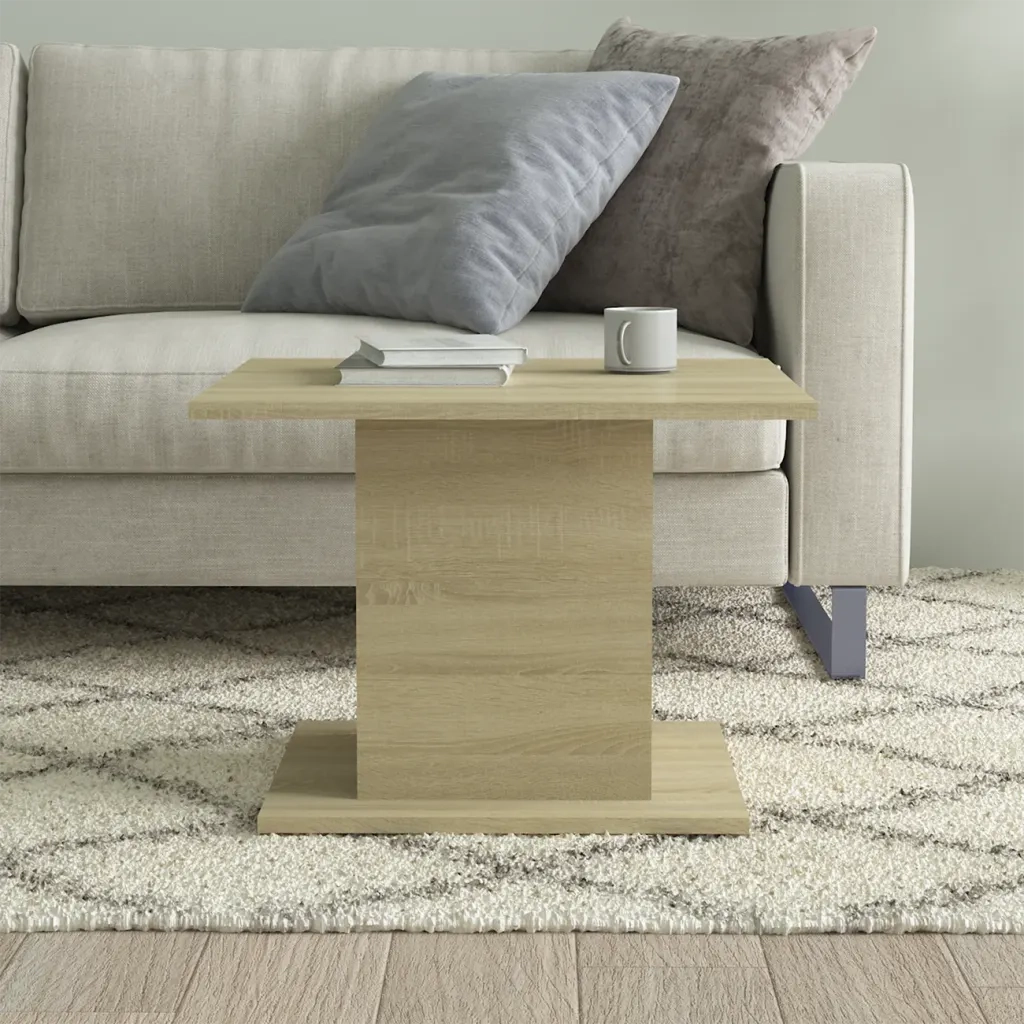 Tavolino da Salotto Rovere Sonoma 55,5x55,5x40 cm in Truciolato cod mxl 25235
