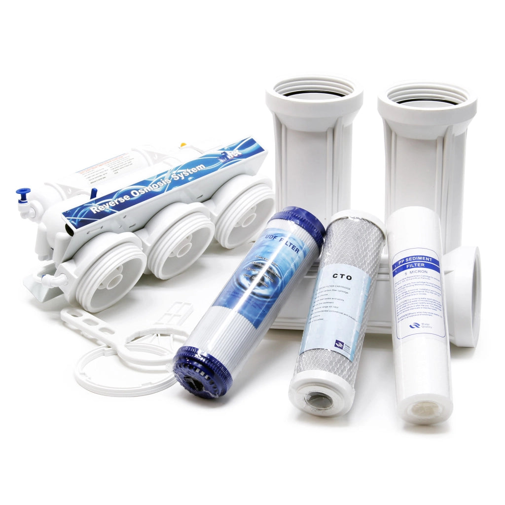 Naturewater NW-RO50-NP35 Impianto osmosi inversa, filtrazione 5 stadi con serbatoio, membrana RO 190 l/giorno