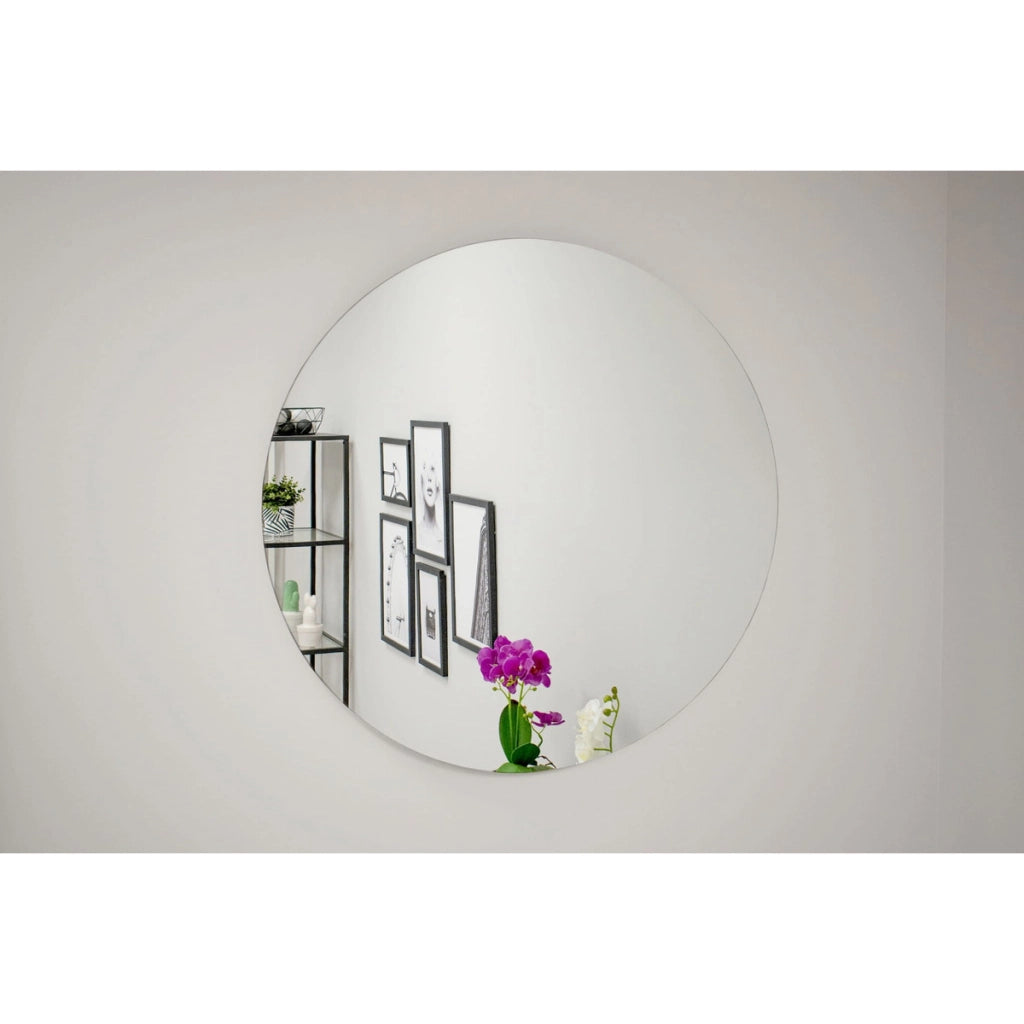 Specchio rotondo da parete senza cornice 80cm