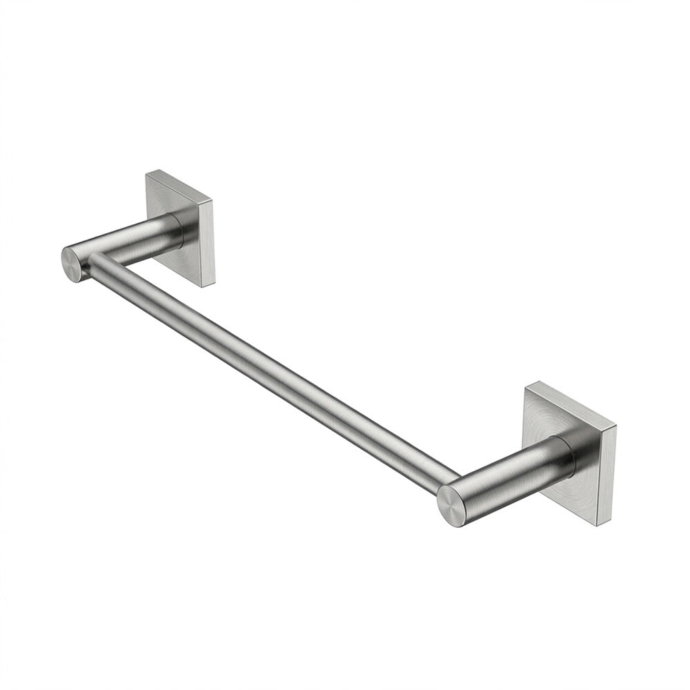 Porta asciugamani da muro 30 cm in acciaio inox spazzolato Sidera
