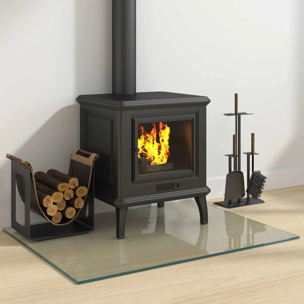Piastra in vetro per camino Trasparente 80 x 60 cm Vetro CFW6740426