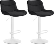 2er Set Barhocker Vonore Stoff weiЯ