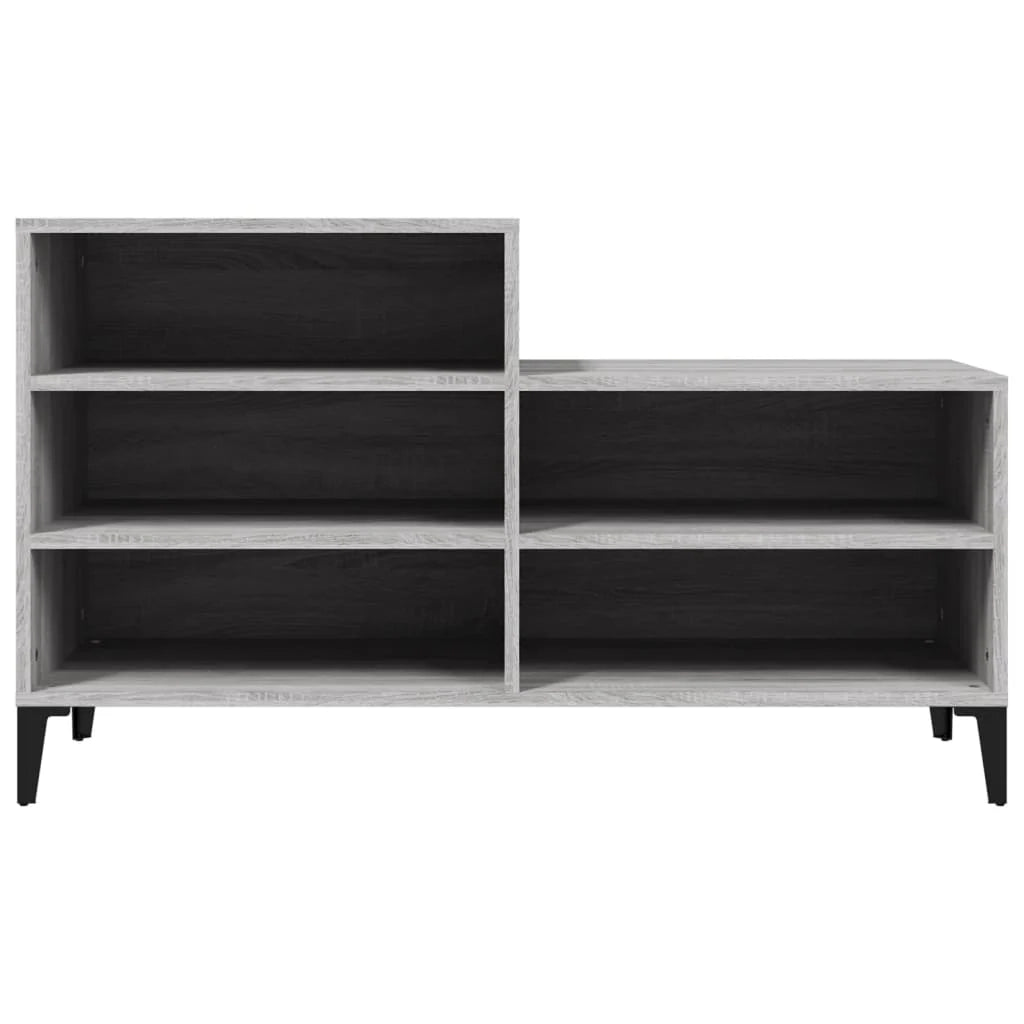 Scarpiera mobile contenitore per scarpe mobile per ingresso/corridoio/soggiorno design Sonoma 102 x 36 x 60 cm legno ingegnerizzato grigio 02_0022047