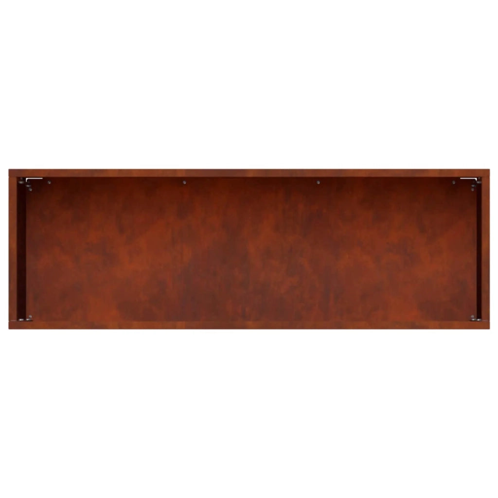 Vaso da giardino 2 pz Ruggine 40 x 20 x 20 cm Acciaio Corten 8005147