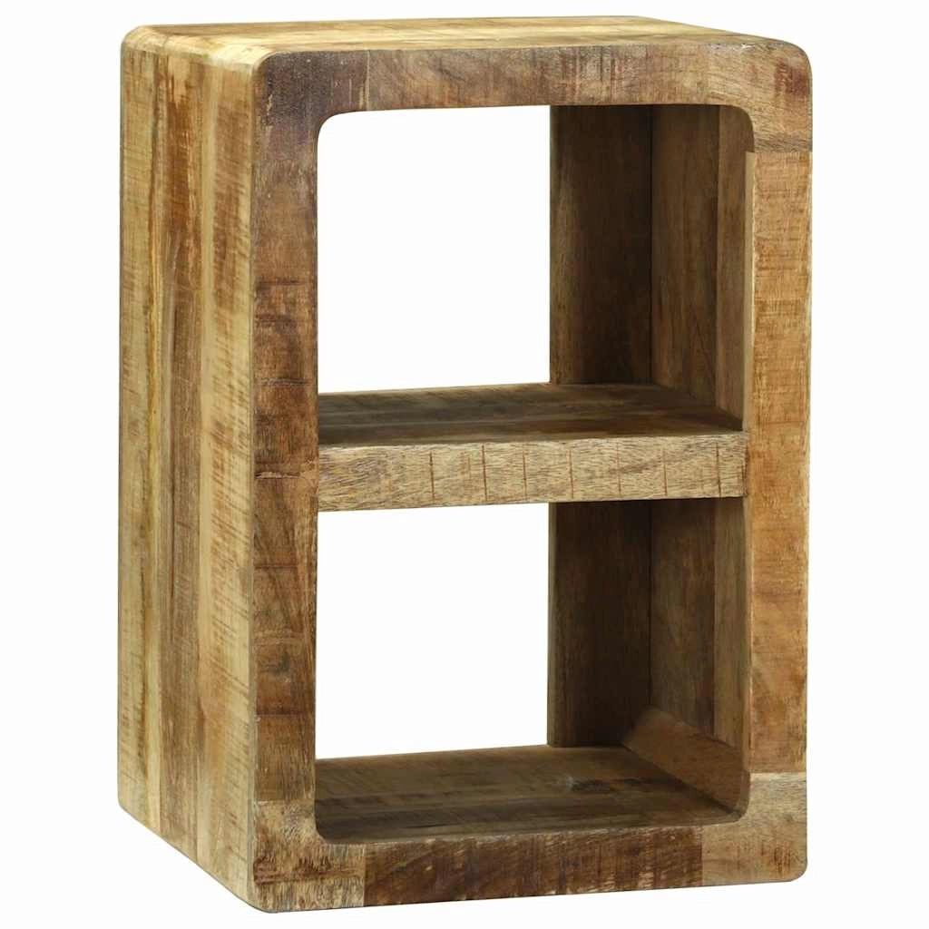 Mobile porta TV rettangolare moderno con contenitore 36 x 30 x 54 cm in legno massello di mango marrone 02_0058081
