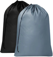 Due borse da viaggio 60 x 90 cm, borsa da viaggio 120L, con chiusura a cerniera, borsa da viaggio portatile, grande borsa da viaggio, pieghevole, (nero e grigio).