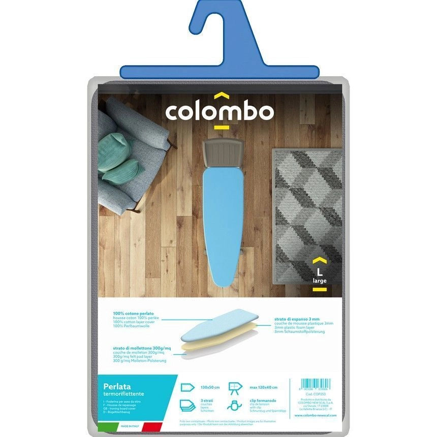 Colombo New Scal Perlate XL Copertura superiore dell'asse da stiro Cotone