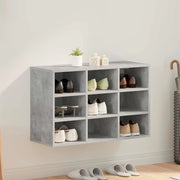 Mobile per scarpe-Scarpiera Grigio cemento 77,5 x 30 x 51 cm