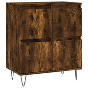 Credenza | Madia | Buffet da pranzo | Armadio da pranzo Rovere Fumo 60x35x70 cm in Legno Multistrato