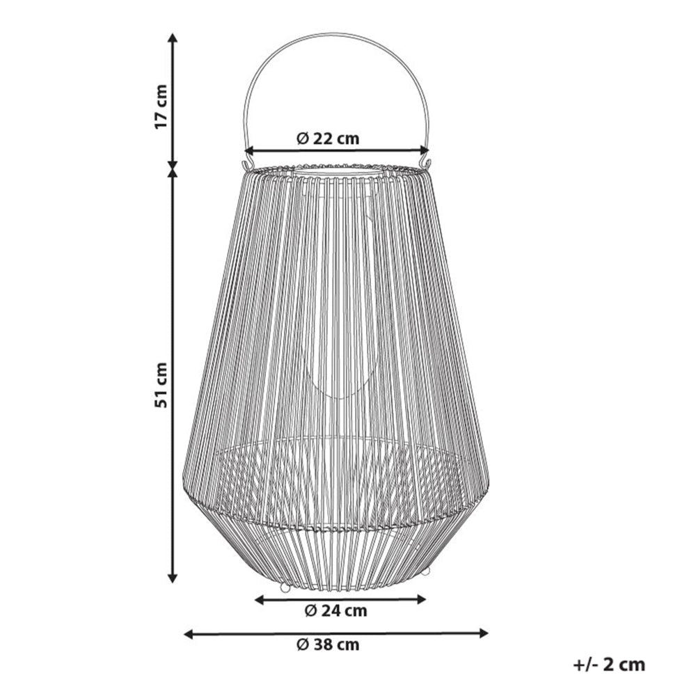 Lanterna solare Materiale sintetico naturale LED Decorazione per interni ed esterni A basso consumo energetico Rustico Boho