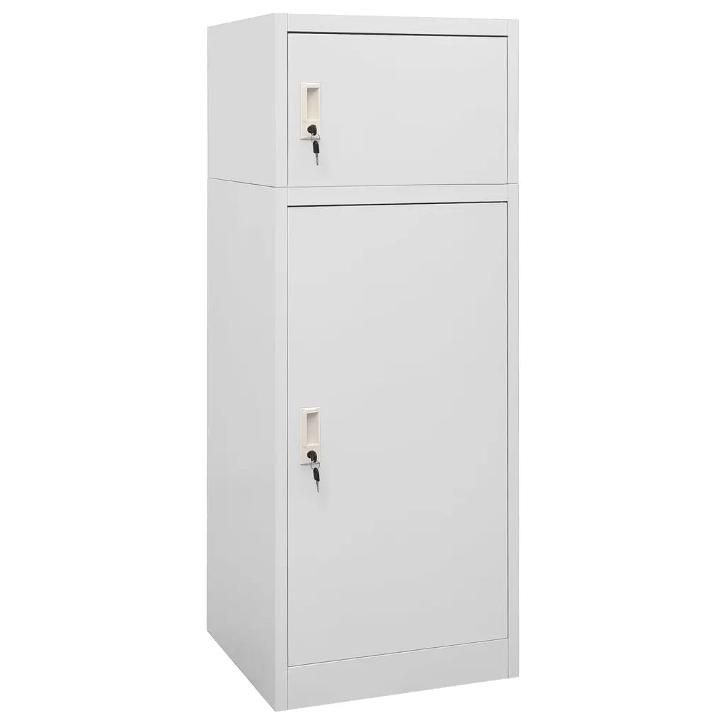 Armadietto per Sella Grigio Chiaro 53x53x140 cm in Acciaio    cod mxl 49519