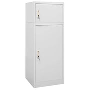 Armadietto per Sella Grigio Chiaro 53x53x140 cm in Acciaio    cod mxl 49519