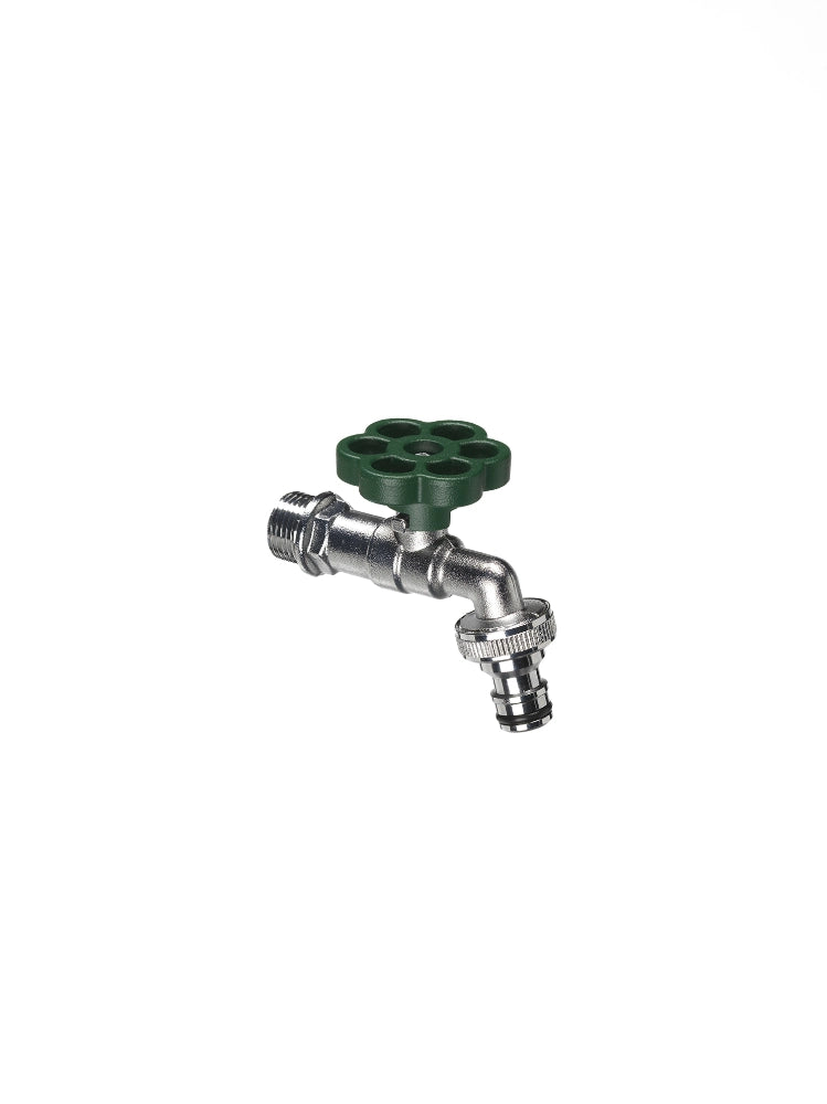 Cheonda - Rubinetto con manopola a fiore Belfer colorato Ø 29 mm Colore: Verde
