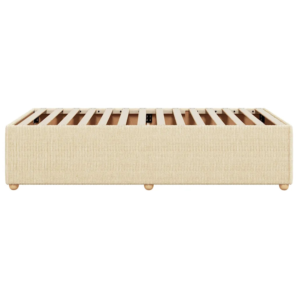 Giroletto senza Materasso Crema 80x200 cm in Tessuto