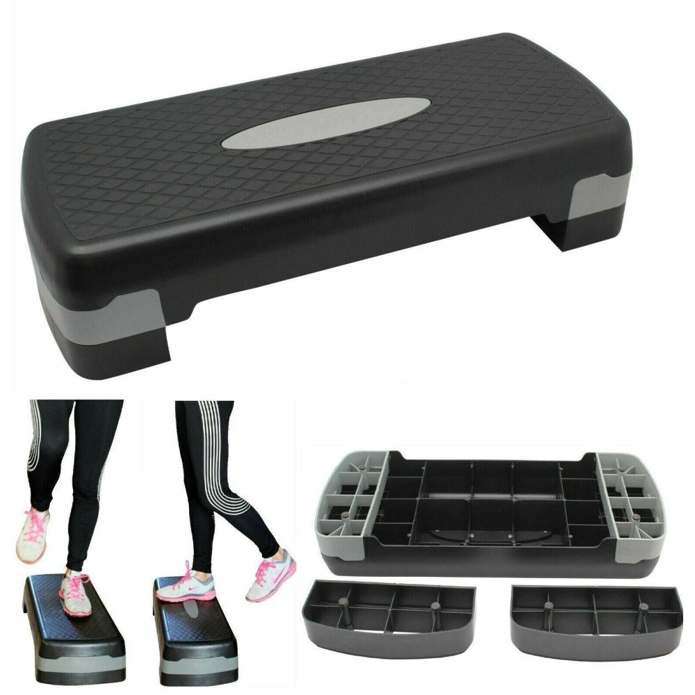 Trade Shop - Step Da Aerobica Pedana Stepper Fitness Per Casa Palestra Workout Yoga Ginnastic -