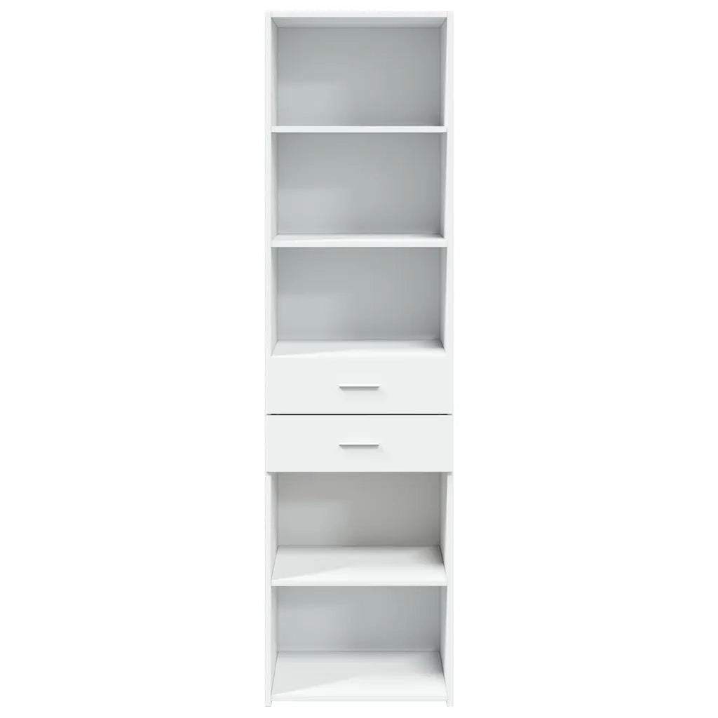 Credenza Bianca 50x42,5x185 cm in Legno Multistrato 3281455