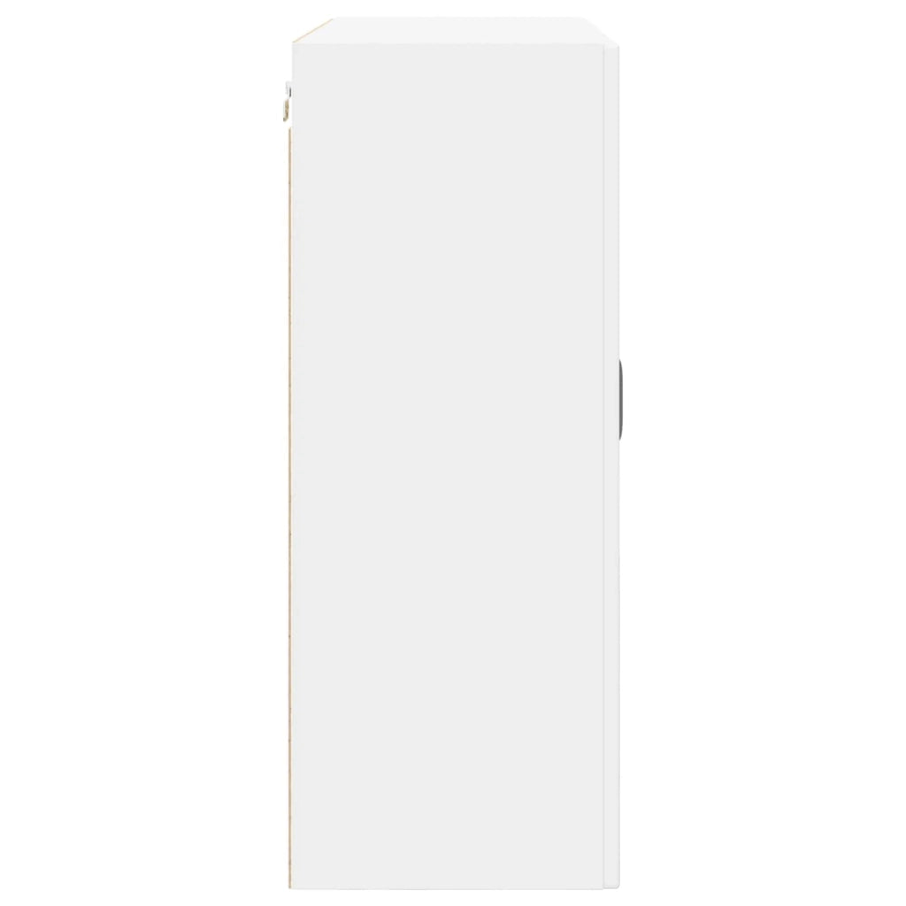 Mobile da cucina moderno a parete con 3 ripiani 80 x 31 x 80 cm legno ingegnerizzato bianco 02_0054398