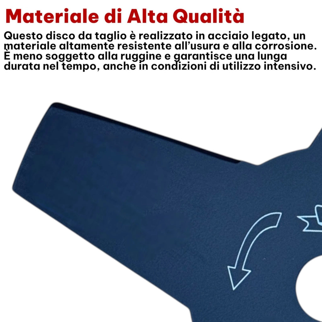 Ricambio Disco Per Decespugliatore 4 Lame Lama 255 mm Foro 25,4 mm | 07854