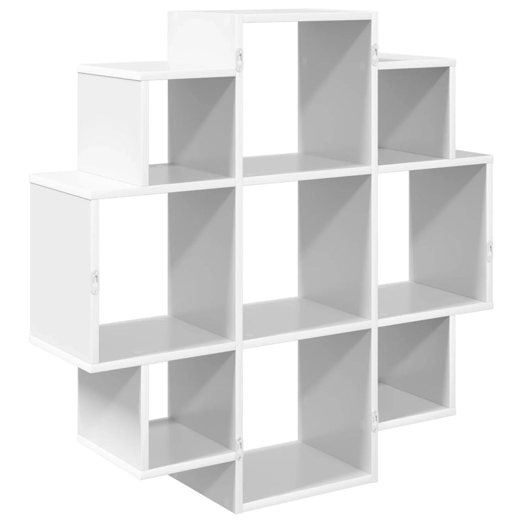 Scaffale da parete Bianco 90 x 25 x 90 cm Legno ingegnerizzato 8012172