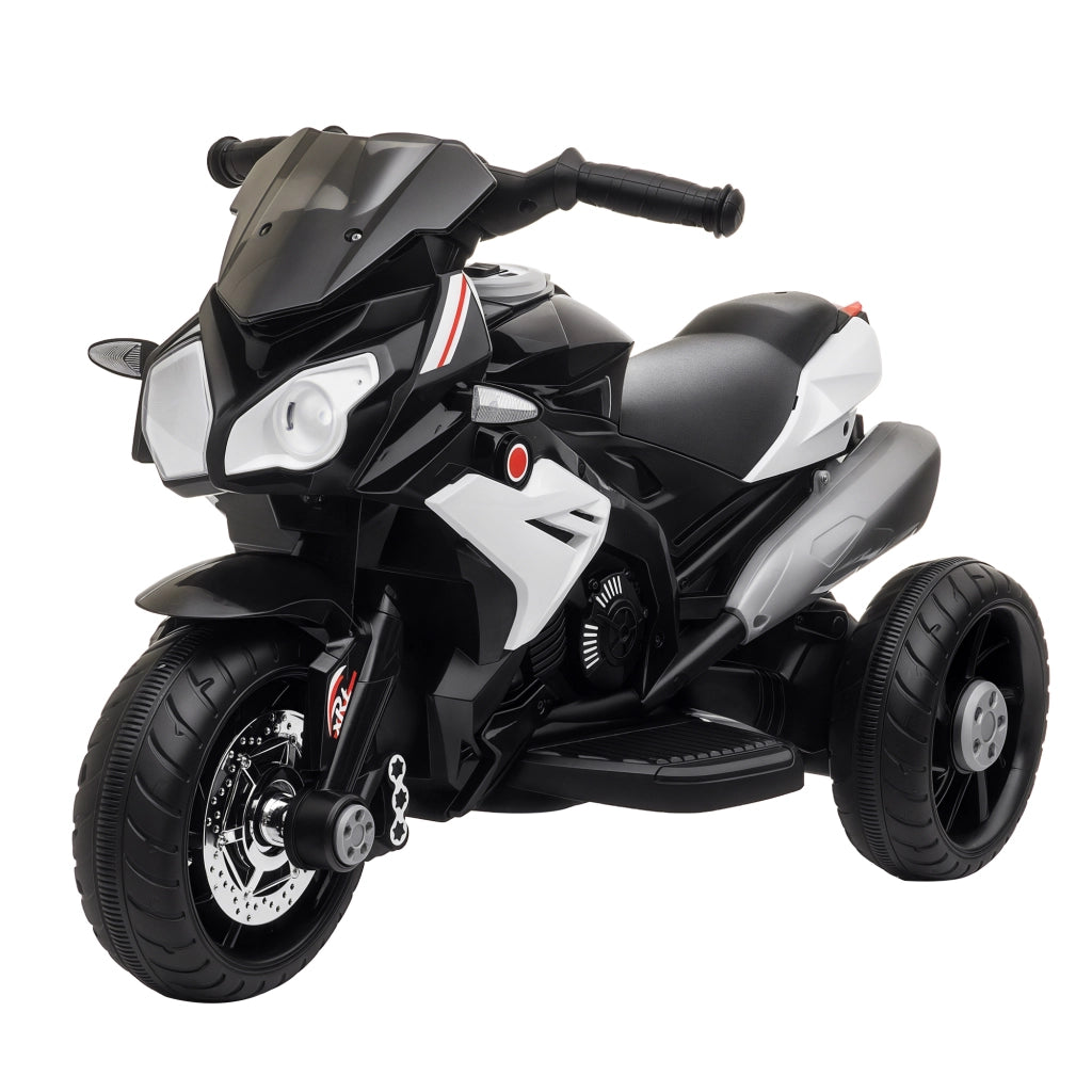 Triciclo Elettrico per Bambini 3+ Anni ¨C zephmum ¨C 86x42x52 cm Nero e Bianco