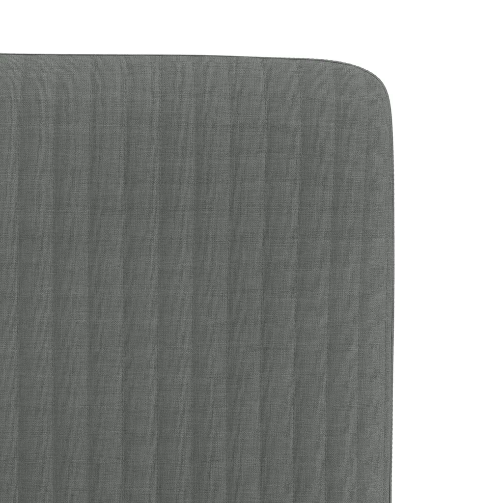 Sedie da Pranzo 2 pz Grigio Scuro in Tessuto 4101198