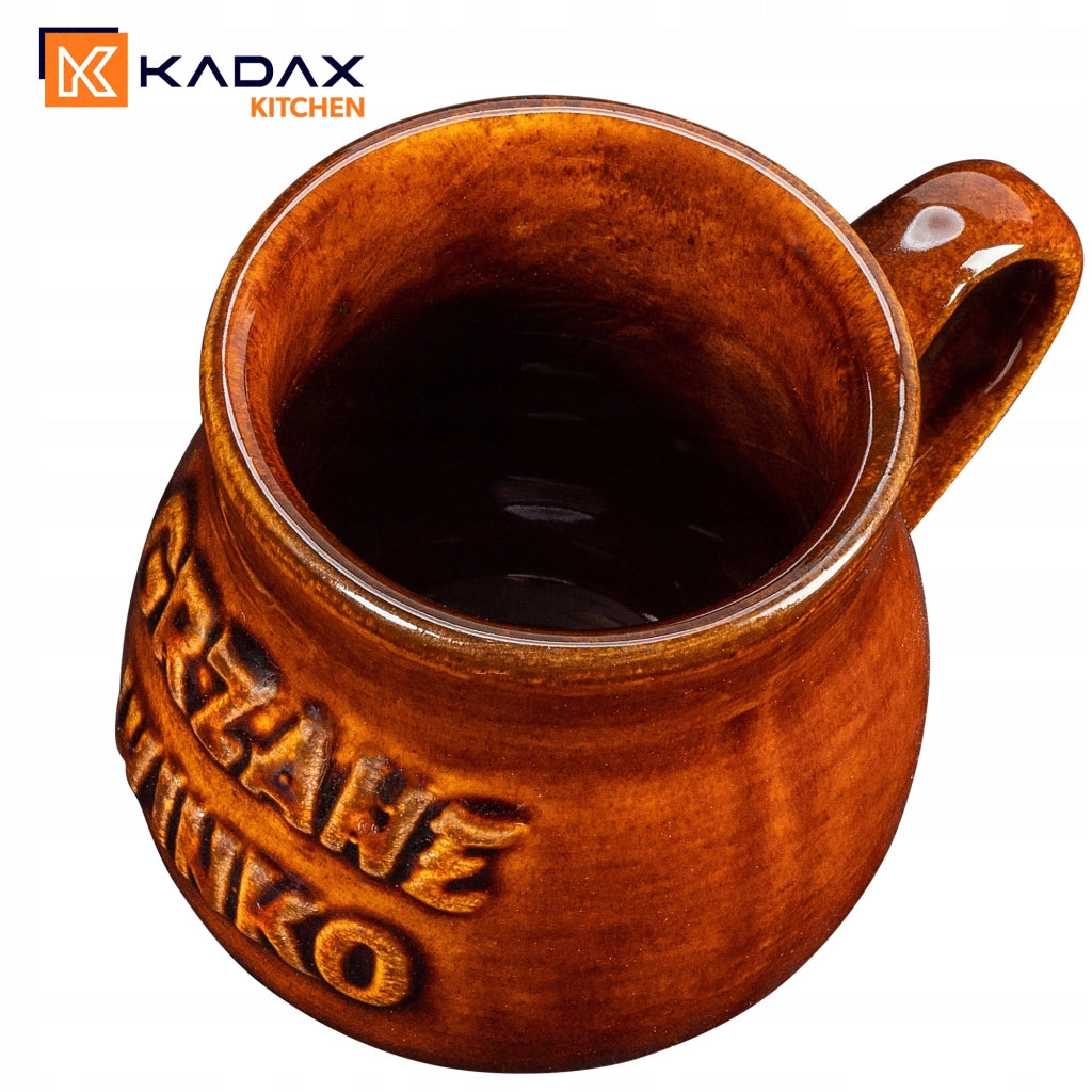 Set di 4 tazze da vin brulé KADAX da 250 ml con bollitore e riscaldatore.