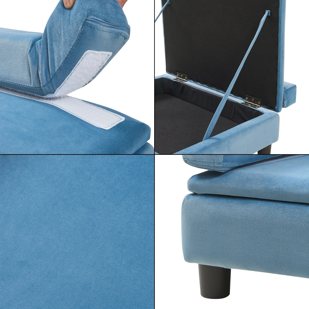 Cuccia Per Animali Domestici Salkonssad Imbottita con Cuscini - Blu [en.casa]