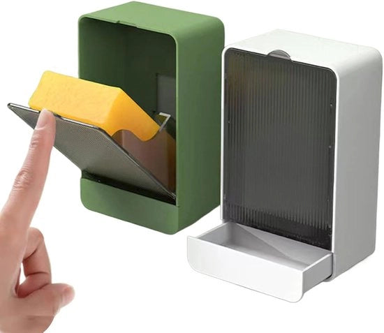 Houder diapositivo per sapone, Cassetta di stoccaggio fissata con maniglione, installazione senza foro, dimensioni 5,08x1,77x3,11 pollici, Organizzatore multiforme per la stanza da bagno, progetto impermeabile, risparmio di spazio