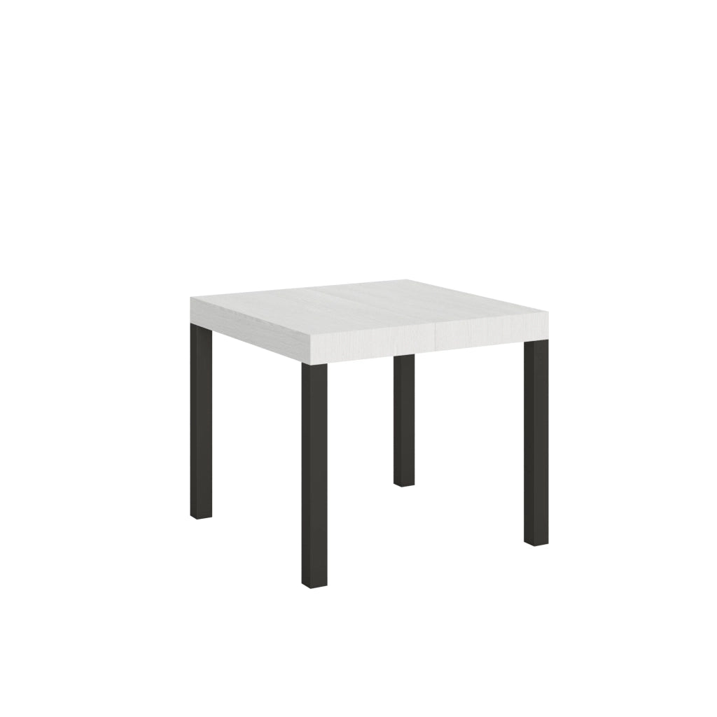 Tavolo Allungabile 90-246x90x77 cm Everyday Bianco Frassino