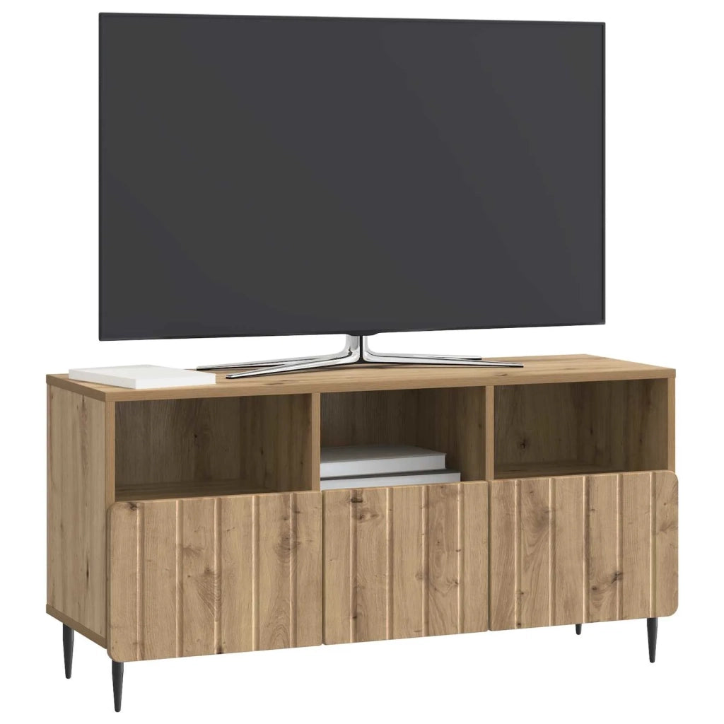 Mobile TV con cassetto Rovere Artigianale 102 x 34,5 x 50 cm