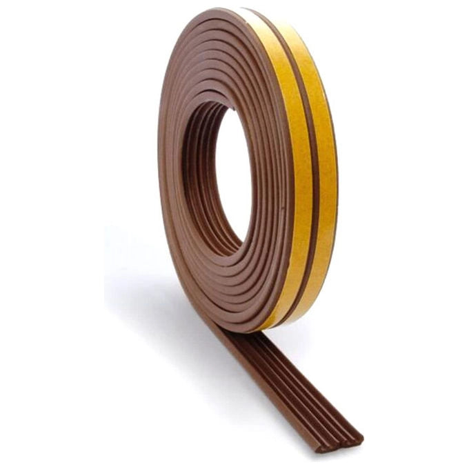 Geko, Guarnizione Porta Finestra, 6 m, 9x4 mm, Gomma EPDM, Marrone