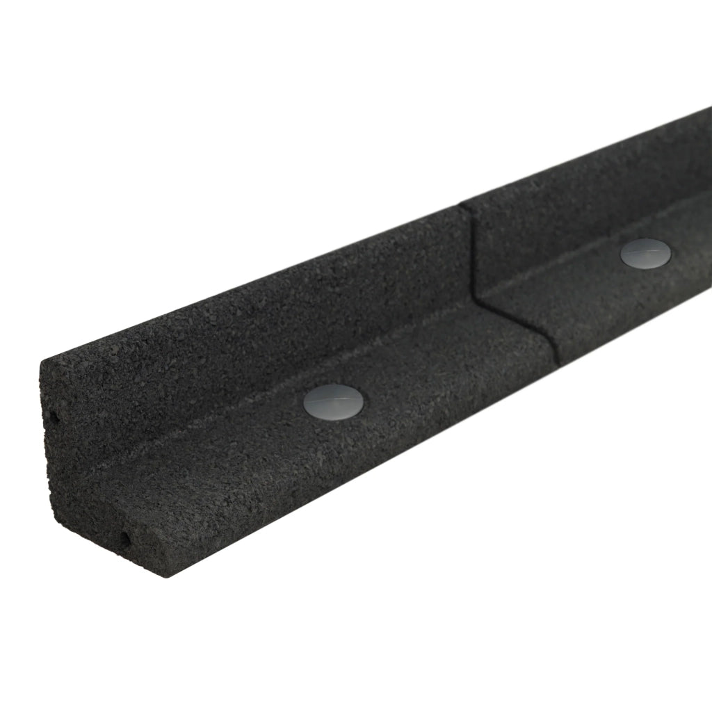 Bordura Flessibile da Giardino 26 x 1,2 m Nero con Martello in Gomma