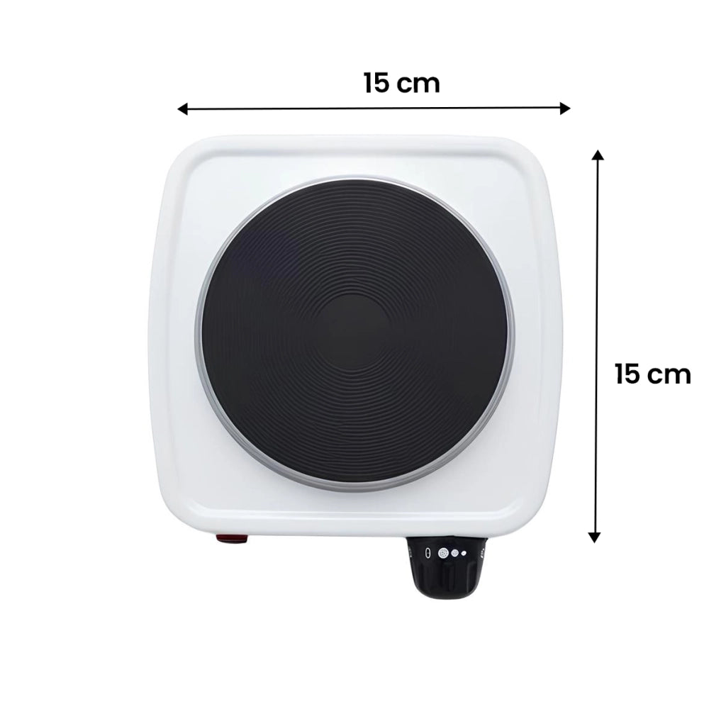 Mini Piastra Elettrica 500W 5 Livelli di Temperatura Bianco Avizar