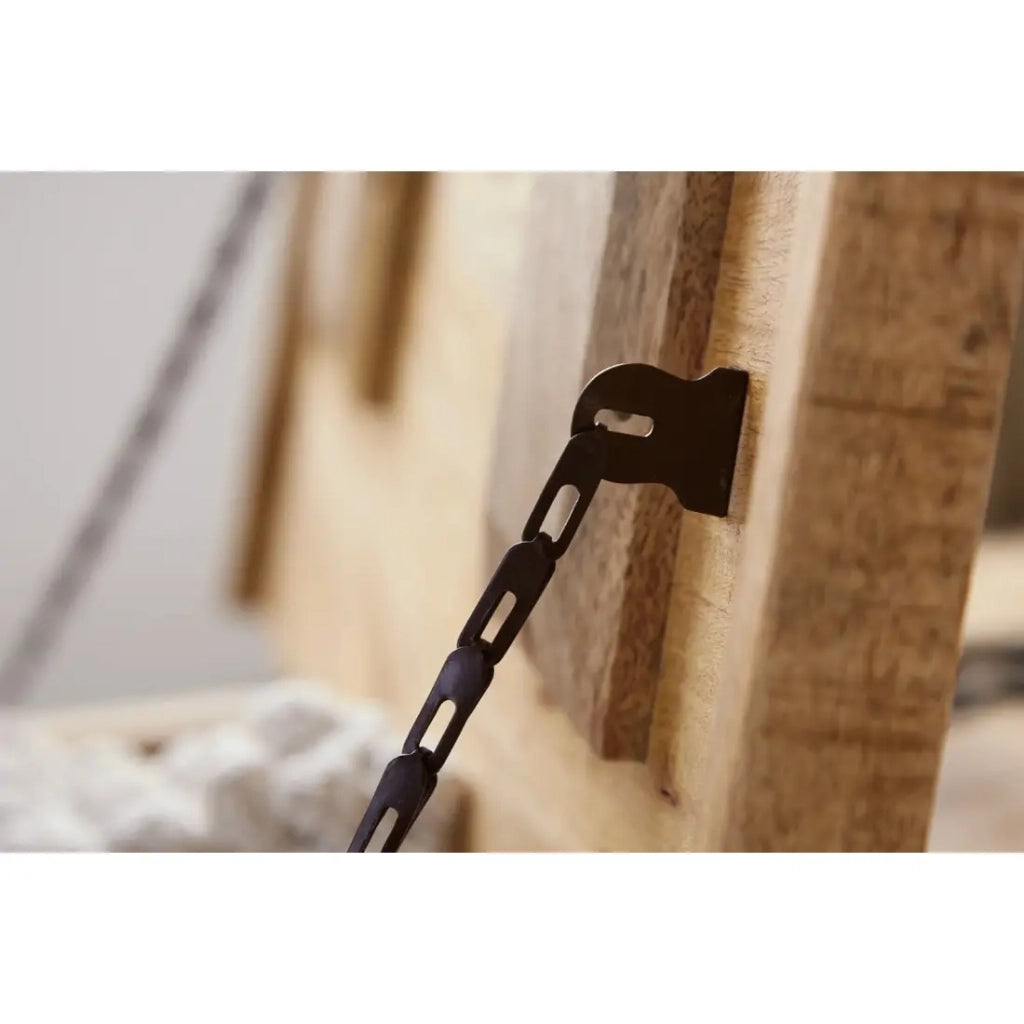 Tavolino quadrato LODEN 70 cm in legno massiccio di mango con cassapanca e 4 cassetti - stile industriale