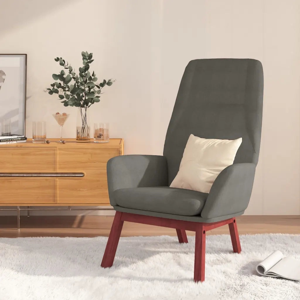 Poltrona Relax Grigio Chiaro in Tessuto 341383