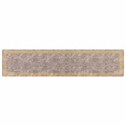 Runner in Moquette | Runner Tappeto MARSA Grigio 100 x 450 cm Poliestere e PVC