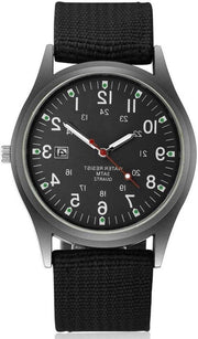 Orologi da uomo illuminanti in oscurità - Orologio militare lussuoso con calendario e cinturino sportivo