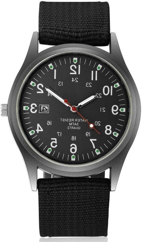 Orologi da uomo illuminanti in oscurità - Orologio militare lussuoso con calendario e cinturino sportivo