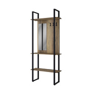 Vicco Armadio da ingresso Antracite 90 x 215 cm con gancio e specchio