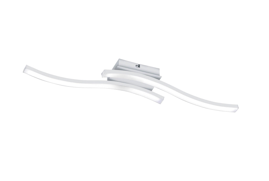 Plafoniera da Interno a LED in Metallo Bianco Opaco