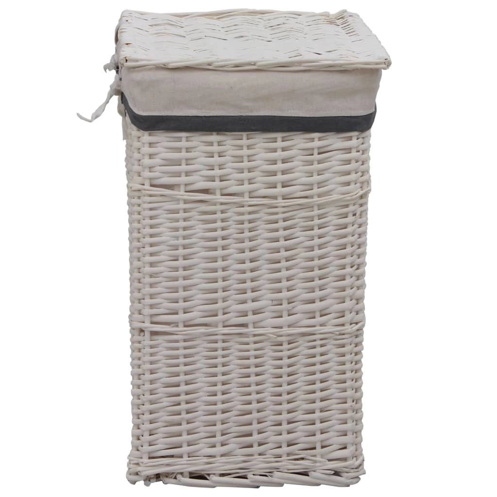 Cesto portabiancheria 43 x 34 x 57,5 ​​cm salice bianco 02_0006175
